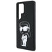 Karl Lagerfeld Silicone Graffiti Ikonik Printed Logo MagSafe Case for Samsung Galaxy S25 Ultra - Black - Cell phone