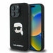 Karl Lagerfeld Silicone Karl Head Print MagSafe case for iPhone 16 Pro Max - black - Cell phone cases