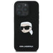 Karl Lagerfeld Silicone Karl Head Print MagSafe iPhone 16 Pro Case - Black - Cell phone cases and covers<<<HurtelXML
