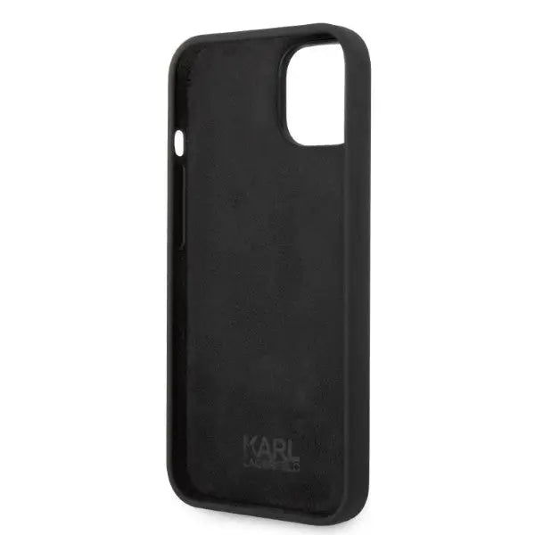 Karl Lagerfeld Silicone Ikonik case for iPhone 14 Plus - black - Cell phone cases and covers<<<HurtelXML