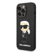 Karl Lagerfeld Silicone Ikonik case for iPhone 14 Pro Max - black - Cell phone cases and covers<<<HurtelXML