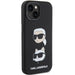 Karl Lagerfeld Silicone Karl&Choupette Head case for iPhone 15 Plus / 14 Plus - black - Cell phone cases