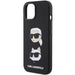 Karl Lagerfeld Silicone Karl&Choupette Head case for iPhone 15 Plus / 14 Plus - black - Cell phone cases