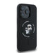 Karl Lagerfeld Silicone Karl&Choupette Heads Ring MagSafe Case for iPhone 16 Pro - Black - Cell phone cases