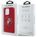 Karl Lagerfeld Silicone Karl&Choupette Heads Ring MagSafe Case for iPhone 16 Pro - Red - Cell phone cases