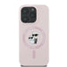 Karl Lagerfeld Silicone Karl&Choupette Heads Ring MagSafe Case for iPhone 16 Pro - Pink - Cell phone cases