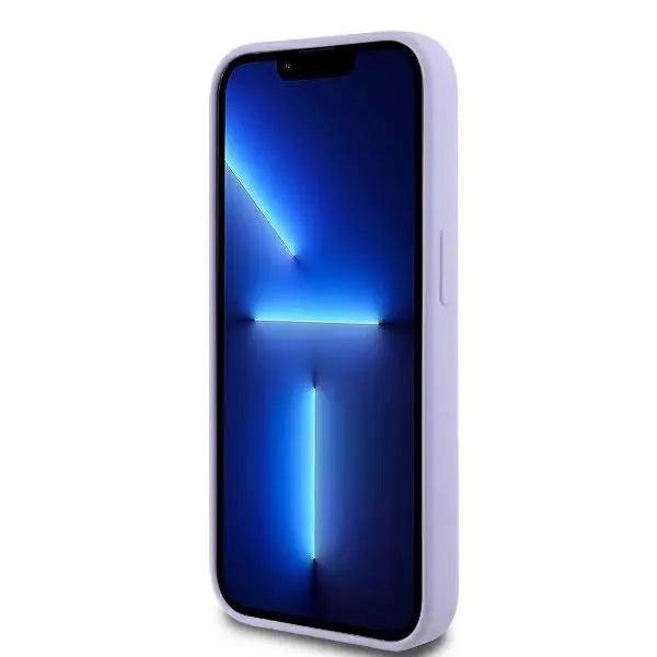 Karl Lagerfeld Silicone Karl&Choupette Heads Ring MagSafe Case for iPhone 14 Pro Max - Purple - Cell phone cases