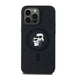 Karl Lagerfeld Silicone Karl&Choupette MagSafe case for iPhone 14 Pro Max - black - Cell phone cases