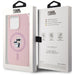 Karl Lagerfeld Silicone Karl&Choupette MagSafe Case for iPhone 14 Pro Max - Pink - Cell phone cases