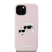 Karl Lagerfeld Silicone Karl&Choupette MagSafe case for iPhone 15 / 14 / 13 - pink - Cell phone cases