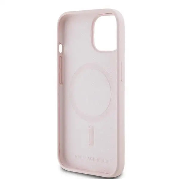 Karl Lagerfeld Silicone Karl&Choupette MagSafe case for iPhone 15 / 14 / 13 - pink - Cell phone cases