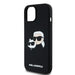 Karl Lagerfeld Silicone Karl&Choupette MagSafe case for iPhone 15 / 14 / 13 - black - Cell phone cases