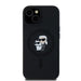 Karl Lagerfeld Silicone Karl&Choupette MagSafe case for iPhone 15 / 14 / 13 - black - Cell phone cases