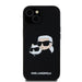 Karl Lagerfeld Silicone Karl&Choupette MagSafe case for iPhone 15 / 14 / 13 - black - Cell phone cases