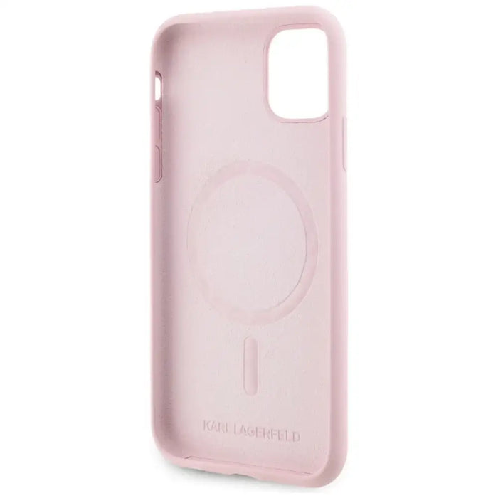 Karl Lagerfeld Silicone Karl&Choupette MagSafe iPhone 11 Case - Pink - Cell phone cases and covers<<<HurtelXML
