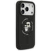 Karl Lagerfeld Silicone Karl&Choupette Ring MagSafe Case for iPhone 17 Pro Max - Black - Cell phone cases