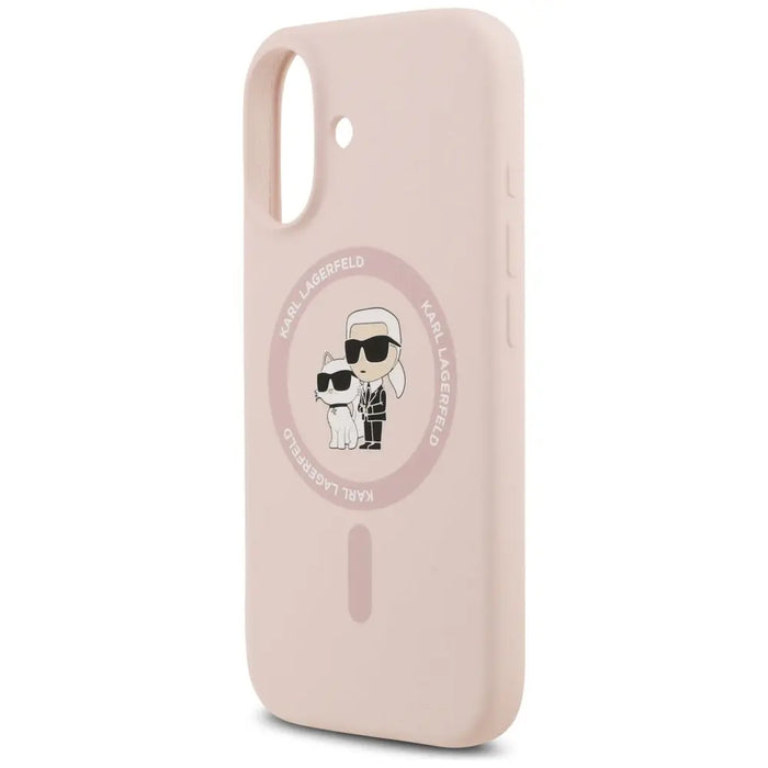 Karl Lagerfeld Silicone Karl&Choupette Ring MagSafe Case for iPhone 17 - Pink - Cell phone cases and covers<<<HurtelXML