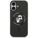 Karl Lagerfeld Silicone Karl&Choupette Ring MagSafe Case for iPhone 17 - Black - Cell phone cases and covers<<<HurtelXML