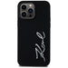 Karl Lagerfeld Silicone Metal Script Logo Case for iPhone 14 Pro Max Black - Cell phone cases and covers<<<HurtelXML