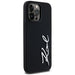 Karl Lagerfeld Silicone Metal Script Logo Case for iPhone 14 Pro Max Black - Cell phone cases and covers<<<HurtelXML