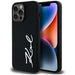 Karl Lagerfeld Silicone Metal Script Logo Case for iPhone 14 Pro Max Black - Cell phone cases and covers<<<HurtelXML