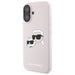 Karl Lagerfeld Silicone Nauble Heads Print MagSafe Case for iPhone 16 - Pink - Cell phone cases and covers<<<HurtelXML