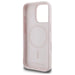Karl Lagerfeld Silicone Nauble Heads Print MagSafe Case for iPhone 16 Pro - Pink - Cell phone cases
