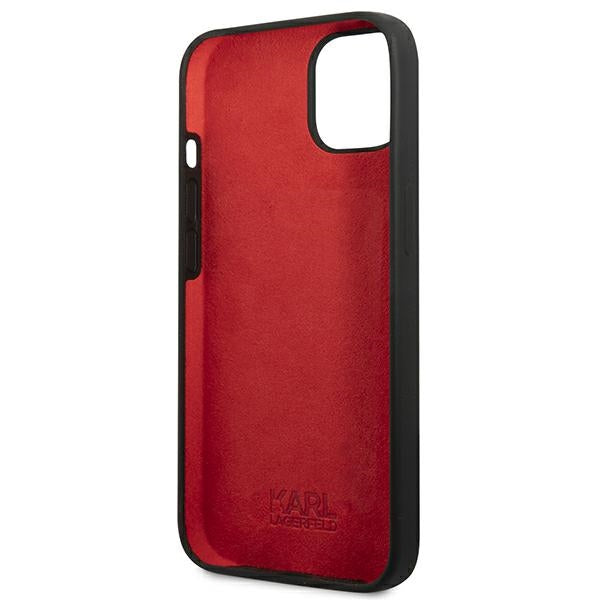 Karl Lagerfeld Silicone Plaque Case for iPhone 13 - Black - Cell phone cases and covers<<<HurtelXML