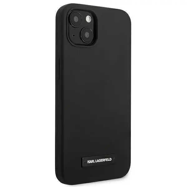 Karl Lagerfeld Silicone Plaque Case for iPhone 13 mini - Black - Cell phone cases and covers<<<HurtelXML