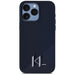 Karl Lagerfeld Silicone Shadow Metal Initial MagSafe Case for iPhone 15 Pro Max Black - Cell phone cases