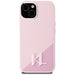 Karl Lagerfeld Silicone Shadow Metal Initial MagSafe iPhone 15 Case Pink - Cell phone cases and covers<<<HurtelXML