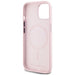 Karl Lagerfeld Silicone Shadow Metal Initial MagSafe iPhone 15 Case Pink - Cell phone cases and covers<<<HurtelXML