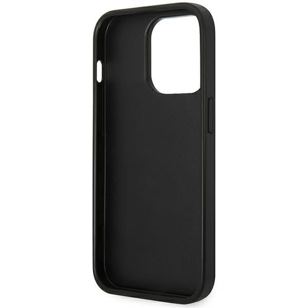 Karl Lagerfeld Saffiano Choupette Head Patch Case for iPhone 14 Pro Max - Black