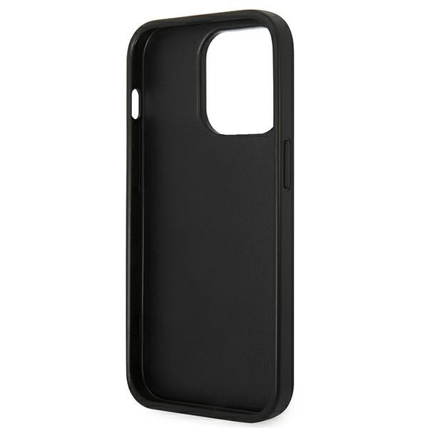 Karl Lagerfeld Saffiano Choupette Head Patch case for iPhone 14 Pro - silver