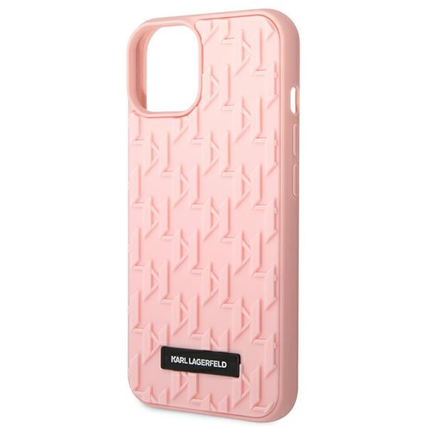 Karl Lagerfeld 3D Monogram Case for iPhone 14 Plus - Pink