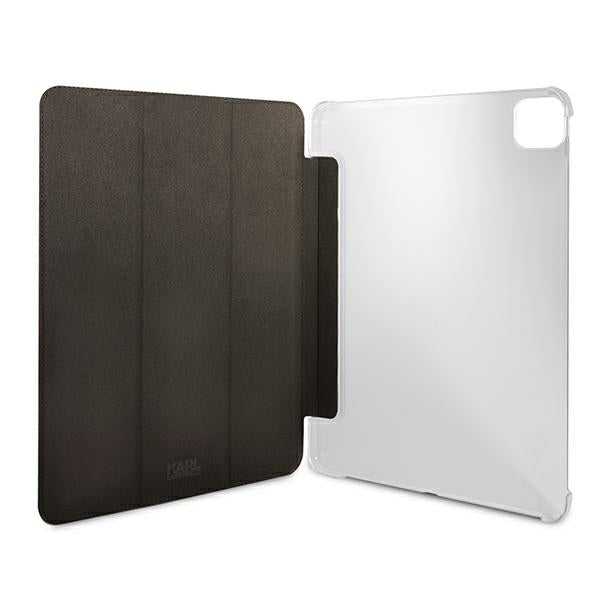 Karl Lagerfeld Saffiano Ikonic Karl Case for iPad 11&quot; Pro 2021 - Black