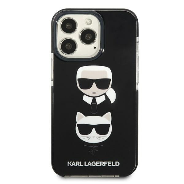 Karl Lagerfeld Karl&amp;Choupette Head Case for iPhone 13 Pro / iPhone 13 - Black