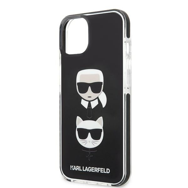 Karl Lagerfeld KLHCP13STPE2TK iPhone 13 mini 5,4 "hardcase black / black Karl &amp; Choupette Head