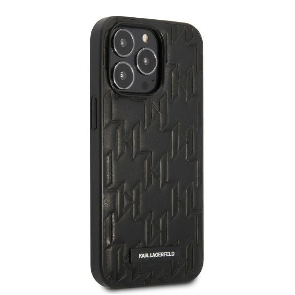 Karl Lagerfeld Monogram Plaque Case for iPhone 13 Pro Max - Black