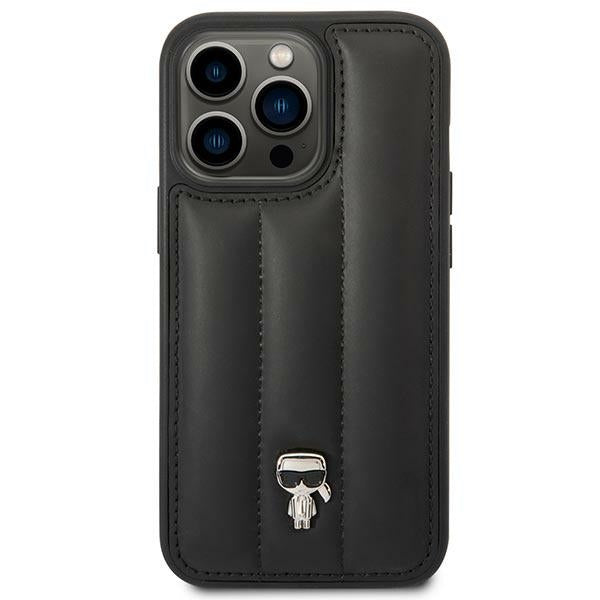 Karl Lagerfeld KLHCP14LPSQPK iPhone 14 Pro 6,1" hardcase czarny/black Puffy Ikonik Pin