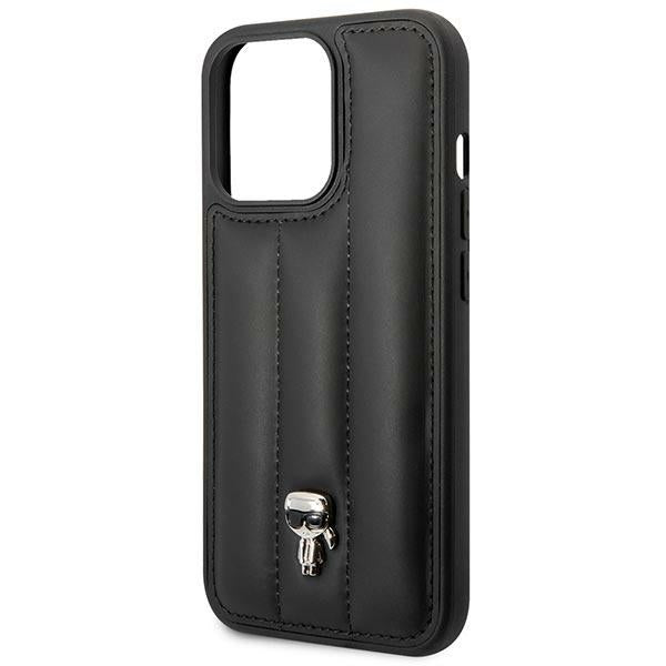 Karl Lagerfeld KLHCP14LPSQPK iPhone 14 Pro 6,1" hardcase czarny/black Puffy Ikonik Pin