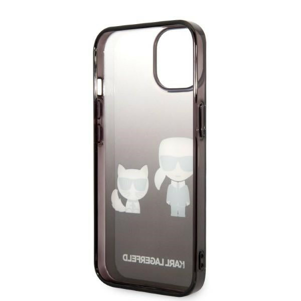 Karl Lagerfeld KLHCP14LTGKCK iPhone 14 Pro 6.1 &quot;hardcase black / black Gradient Ikonik Karl &amp; Choupette