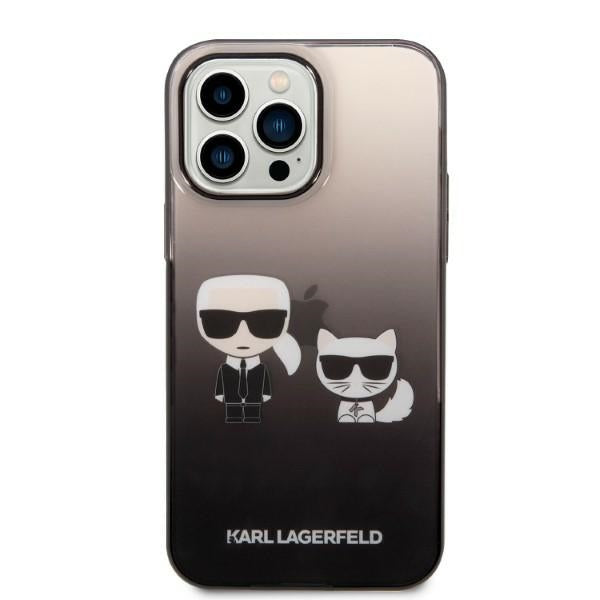 Karl Lagerfeld KLHCP14LTGKCK iPhone 14 Pro 6.1 &quot;hardcase black / black Gradient Ikonik Karl &amp; Choupette