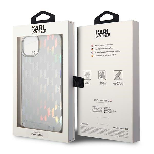 Karl Lagerfeld KLHCP14MLGMMSV3 iPhone 14 Plus 6.7 "hardcase silver / silver Monogram Iridescent