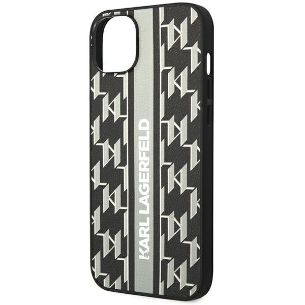 Karl Lagerfeld KLHCP14MPGKLSKG iPhone 14 Plus 6.7 "hardcase gray / gray Monogram Stripe