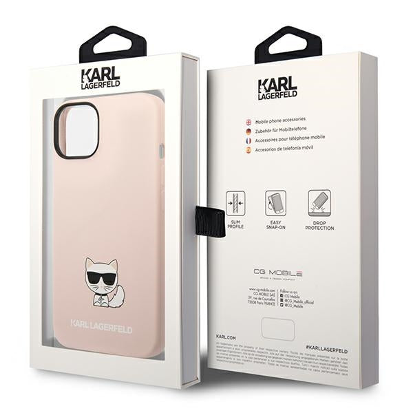 Karl Lagerfeld KLHCP14MSLCTPI iPhone 14 Plus 6.7 &quot;hardcase light pink / light pink Silicone Choupette Body