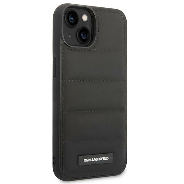 Karl Lagerfeld Puffy Elongated Logo iPhone 14 Case - Black