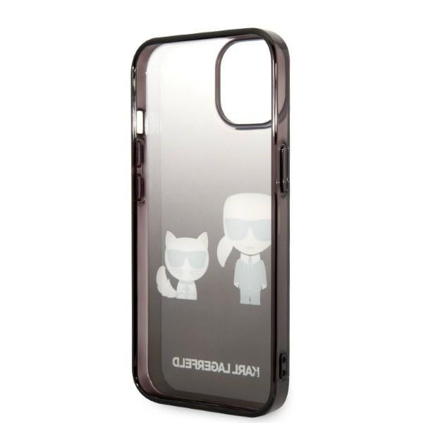 Karl Lagerfeld KLHCP14STGKCK iPhone 14 6,1 &quot;hardcase black / black Gradient Ikonik Karl &amp; Choupette