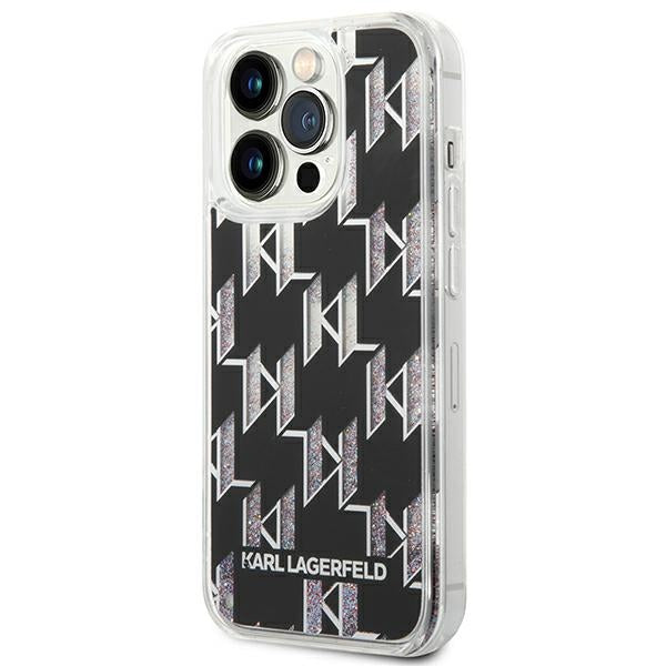 Karl Lagerfeld KLHCP14XLMNMK iPhone 14 Pro Max 6.7 &quot;hardcase black / black Liquid Glitter Monogram