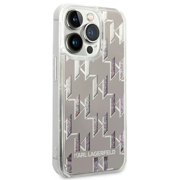 Karl Lagerfeld KLHCP14XLMNMS iPhone 14 Pro Max 6.7 "hardcase silver / silver Liquid Glitter Monogram